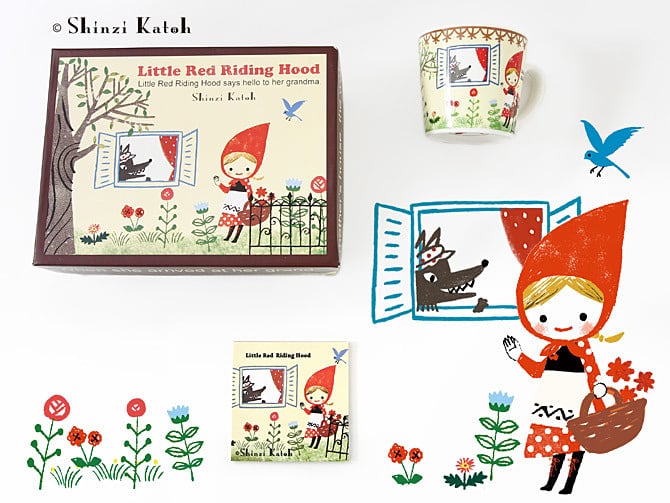 Characters_ red cowl｜It is an official homepage of miscellaneous goods  designer Shinzi Katoh. Shinzi Katoh Design performs a plan, Picture book  production in addition to various Miscellaneous goods design.